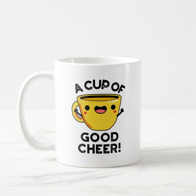 Eine Tasse guten, fröhlichen, lustigen Pokalpuppen (Links)