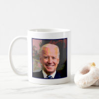 Eine Tasse Joe Kaffee-Tasse mit Bild von Joe Biden