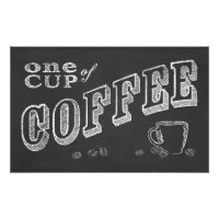 eine Tasse Kaffee CHALK ART