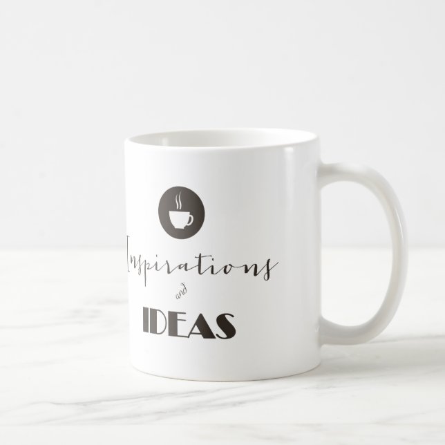 Eine Tasse Kaffee für Inspiration und Ideen (Rechts)