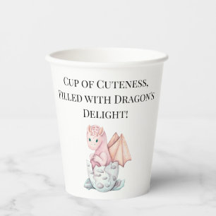 Eine Tasse Kugel, gefüllt mit Drachenfreude! Pappbecher