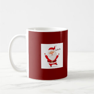 Eine Tasse mit einem Weihnachtsmann, besonders zu