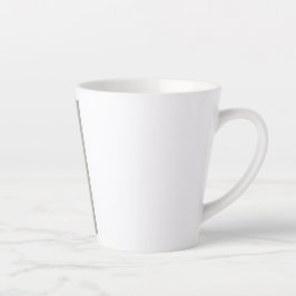 Eine Tasse mit friedlicher Taube und Schrift