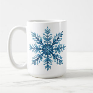Eine Tasse Tee mit Schneeflocke