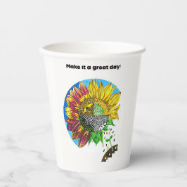 Eine Tasse voller Freude Pappbecher