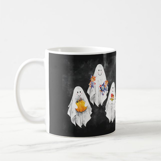 Eine Tasse zum Thema Halloween (Links)