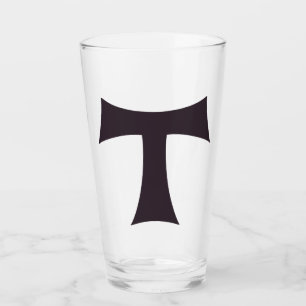 Eine Tau über das Kreuz Saint Anthony Glas