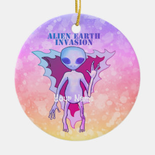 Eine TBA Alien Eine Erd-Invasion Keramik Ornament