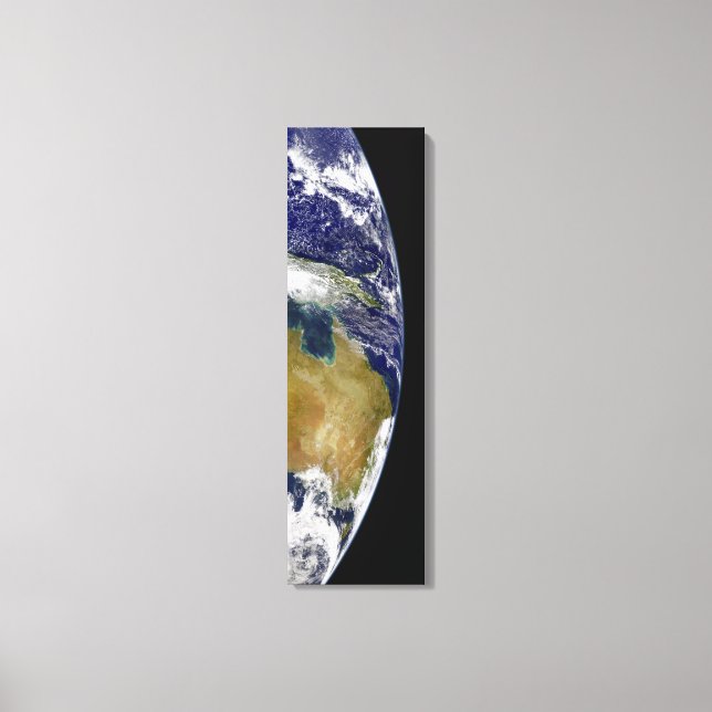 Eine teilweise Ansicht der Erde mit Australien Leinwanddruck (Vorderseite)