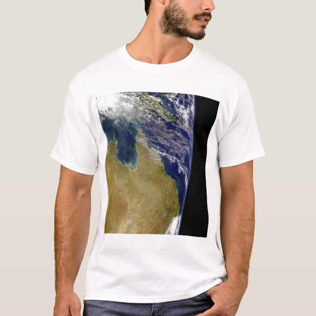 Eine teilweise Ansicht der Erde mit Australien T-Shirt (Vorderseite)