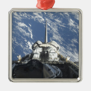 Eine teilweise Ansicht der Raumfähre Atlantis Silbernes Ornament