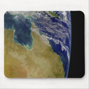 Eine teilweise Ansicht von Erde Australien zeigend Mousepad