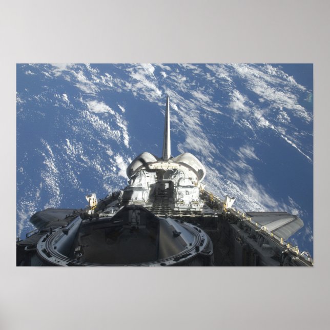 Eine teilweise Sicht auf das Space Shuttle Atlanti Poster (Vorne)