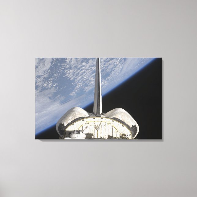 Eine teilweise Sicht auf das Space Shuttle Endeavo Leinwanddruck (Vorderseite)