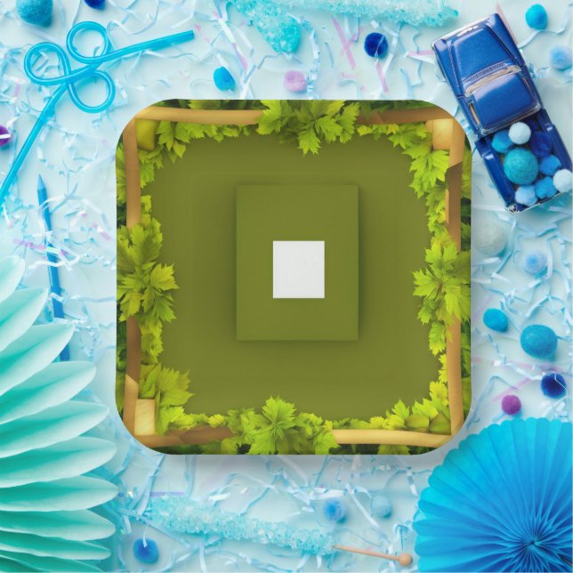 Eine Textur für eine 3-seitige Kubemap-Projektion  Pappteller (Party)