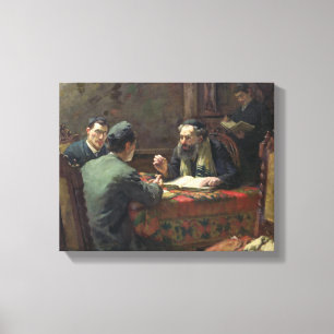 Eine theologische Debatte, 1888 Leinwanddruck
