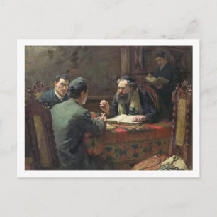 Eine theologische Debatte, 1888 Postkarte