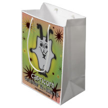 Eine Tierkreiszeichen-Geschenktasche für Steinbock