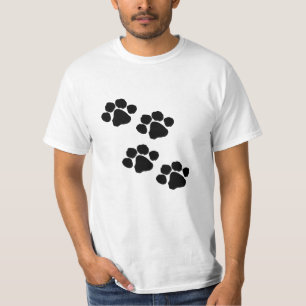 Eine Tiertatzen-Drucke T-Shirt