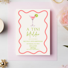 Eine Tini Bit Older Pink Cosmo Martini Geburtstags Einladung