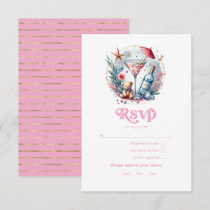Eine Tini-Dusche befindet sich auf dem Weg zur Pin RSVP Karte