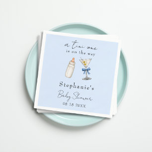 Eine Tini-Dusche ist die Art wie Blue Martini Baby Serviette