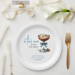 Eine Tini-Dusche ist unterwegs Pappteller