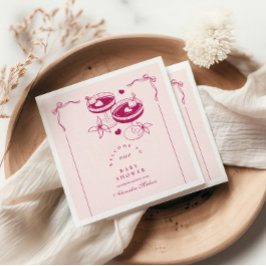 Eine Tini-Dusche ist unterwegs Serviette