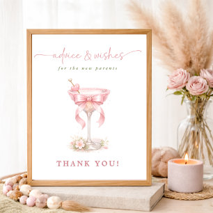 Eine Tini One Coquette Babyparty: Ratschläge und W Poster