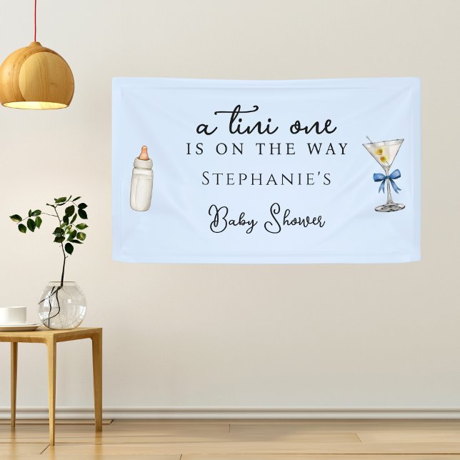 Eine Tini-One-Dusche wie Blue Martini Baby Banner (Von Creator hochgeladen)