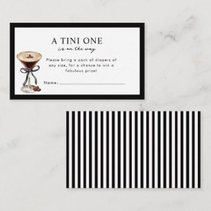 Eine Tini One ist auf dem Weg Baby Shower Beilage Begleitkarte