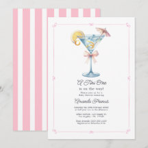 Eine Tini One ist auf dem Weg Martini Baby Shower
