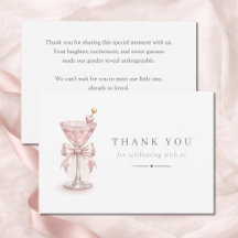 Eine Tini One Pink Martini Mädchen Baby-Party