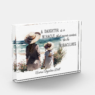 Eine Tochter ist ein Wunder Fotoblock