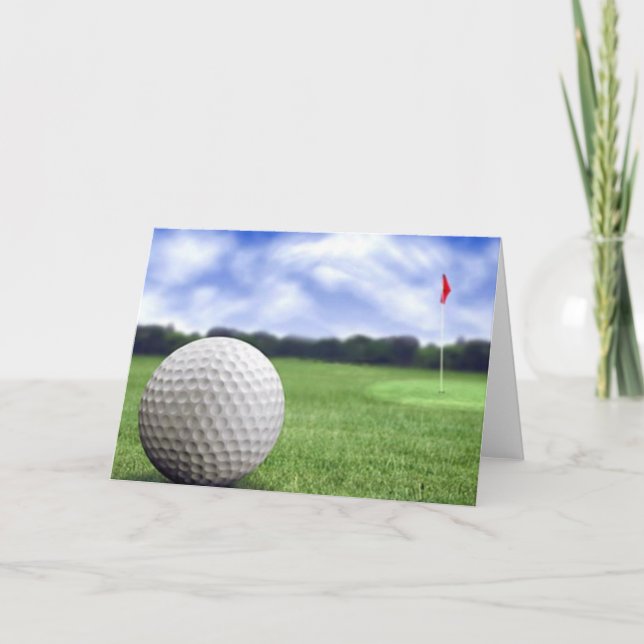 Eine tolle Golfkarte Karte (Vorderseite)