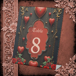 Eine Touch der Gotik, des Herzens und der ewigen V Sockelschild