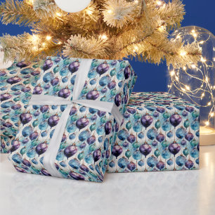 Eine Touch der Opulenz: Eine Fusion von Lila und A Geschenkpapier