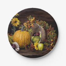 Eine Touch der Teller des Herbstpapiers 7"