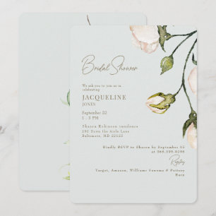 Eine Touch des botanischen Brautparty aus der Blüt Einladung