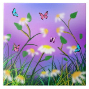 Eine Touch des Frühlings, große Keramik Fliese