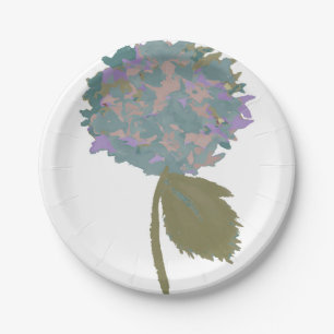 Eine Touch des Lila Chrysanthemums Pappteller