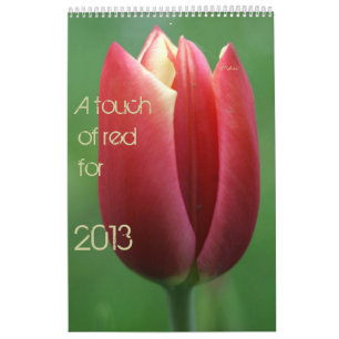 eine Touch des Rotes für 2013 Kalender
