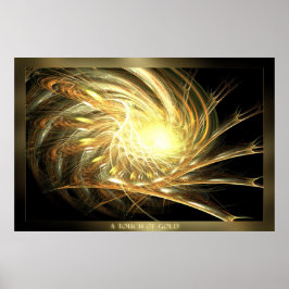 Eine Touch Gold Poster