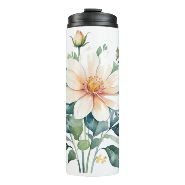 Eine Touch Launen, wo immer man hingeht Thermosbecher (Vorderseite)