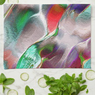 Eine Touch subtiler oder farbenfroher Extravaganz Geschirrtuch