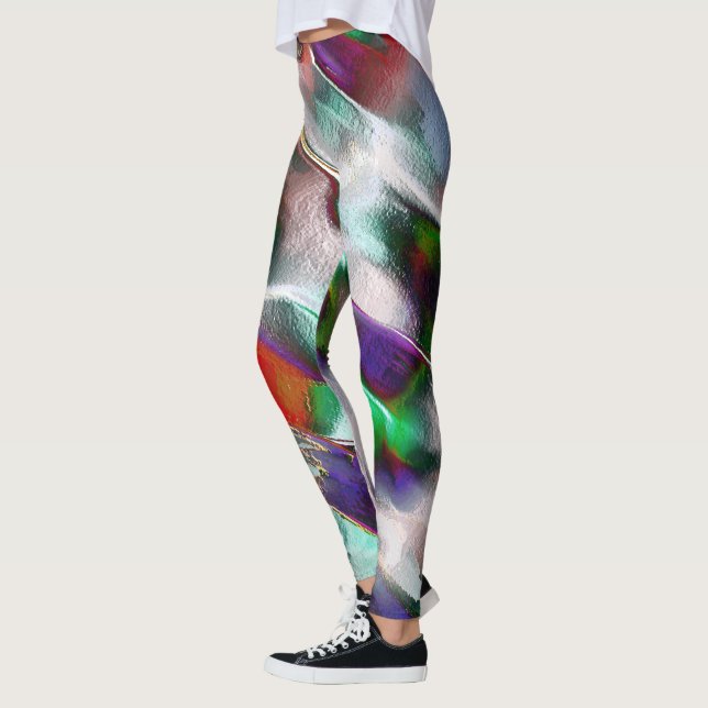 Eine Touch subtiler oder farbenfroher Extravaganz  Leggings (Links)