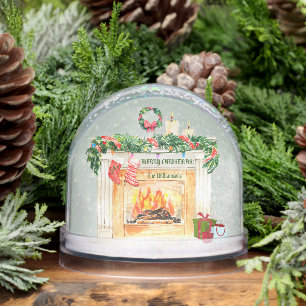 EINE TOUCH VON CHRISTMAS NOSTALGIA 2 SCHNEE GLOBEN SCHNEEKUGELN