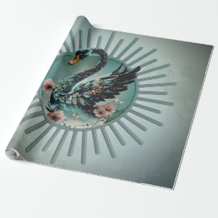 Eine Touch von Fantasie und Eleganz, der Schwan de Geschenkpapier