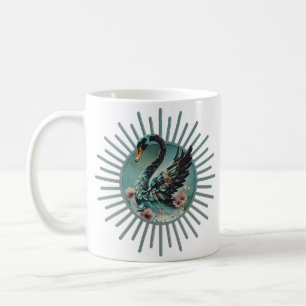 Eine Touch von Fantasie und Eleganz, der Schwan de Kaffeetasse