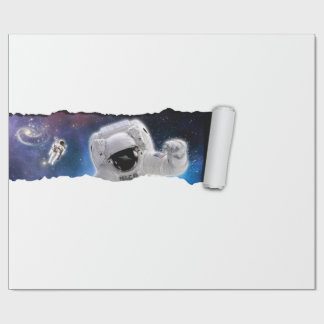 Eine Träne im Weltraum - Begegnung mit der Alien d Geschenkpapier
